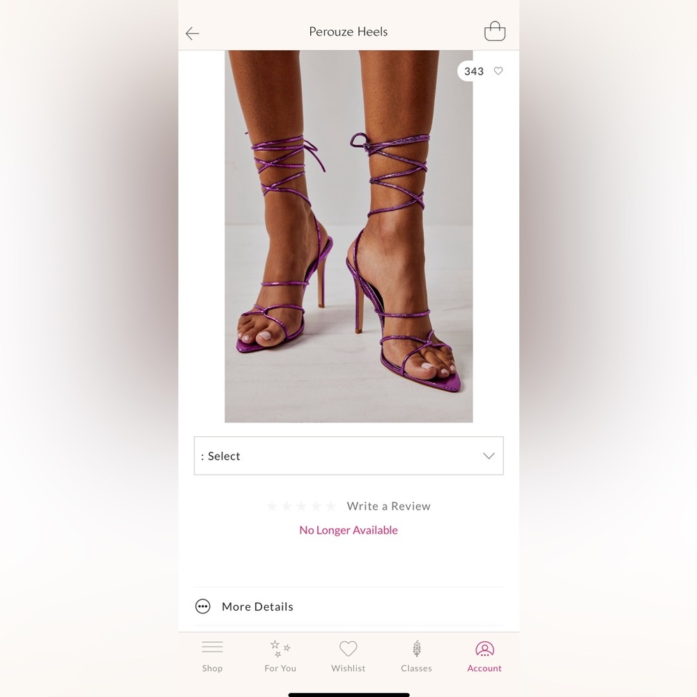 Bellini Purple Strappy Lace-Up High Heels